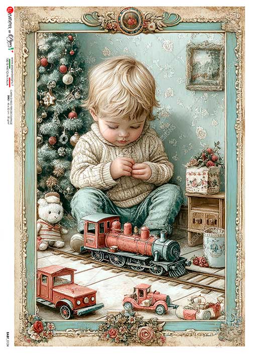 Rýžový papír na decoupage - A4- Děti a dětské motivy (Baby) 0124