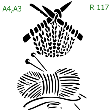 Plastová šablona pro malování - Ostatní - Vyšívání (R117)