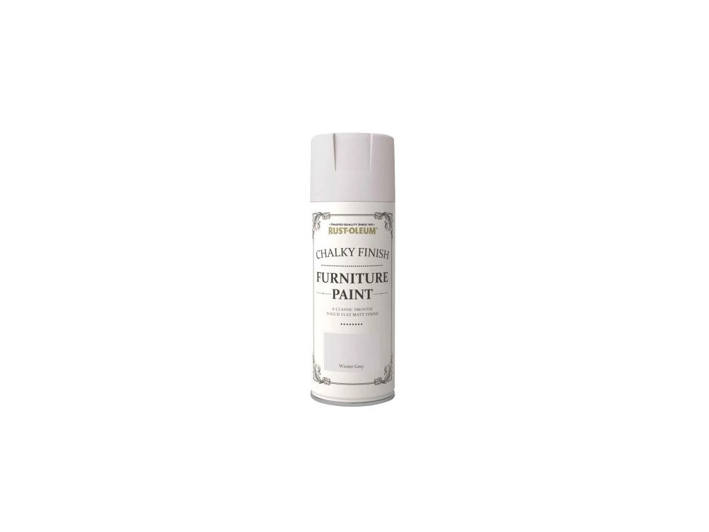 Rust-Oleum Barva na nábytek Chalky Finish Furniture Paint, křídový mat, křídová barva ve spreji 400 ml, zimní šedá