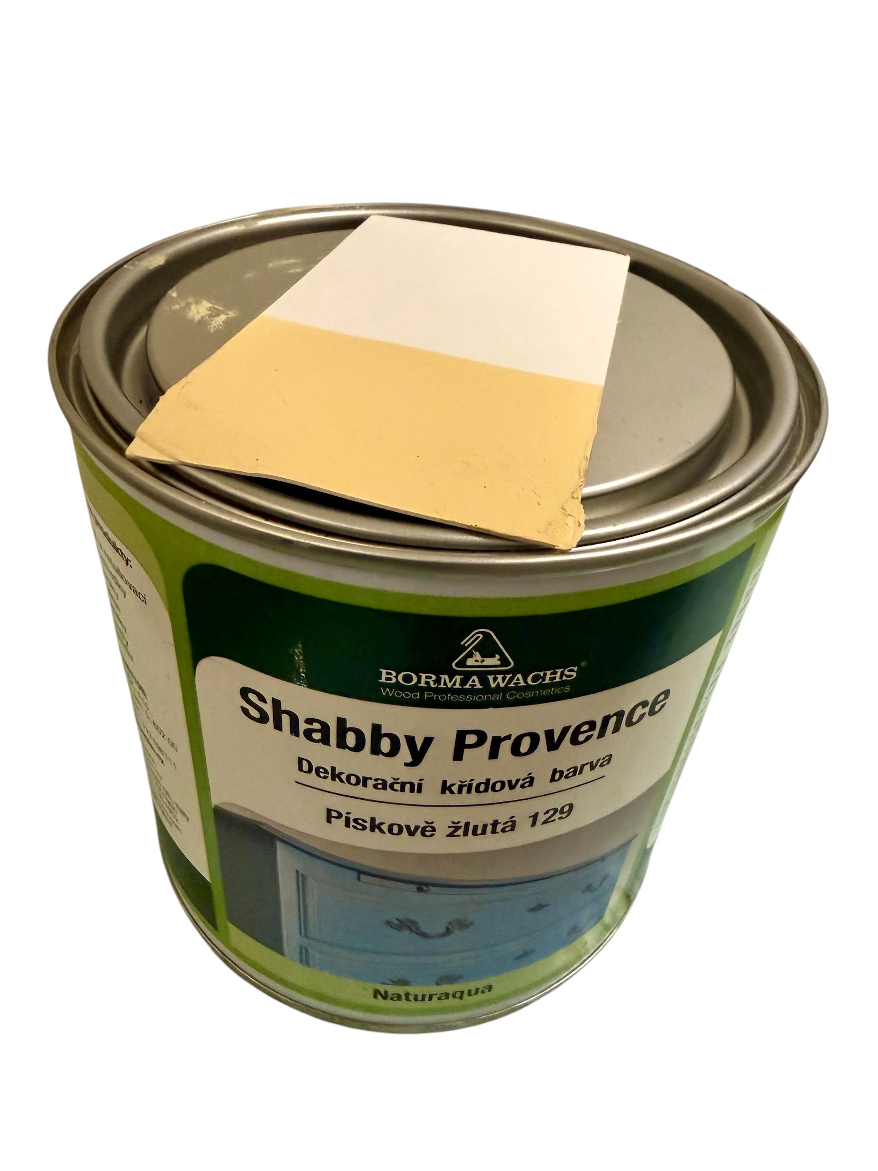 Křídové barvy BORMA SHABBY PROVENCE – barevná, 129-pískově žlutá - ZACHRAŇ BARVU