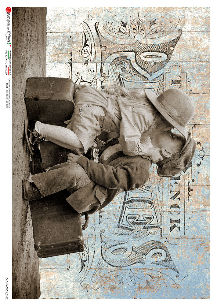 Rýžový papír na decoupage - A4 - Dobové fotografie (Old photos) 0105