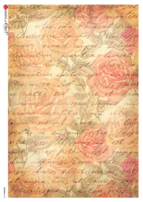 Rýžový papír na decoupage - A4 - Vzory (Pattern) 0135