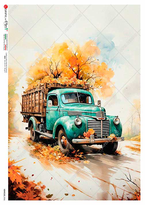 Rýžový papír na decoupage - A4 - Vozidla (Vehicles) 0066