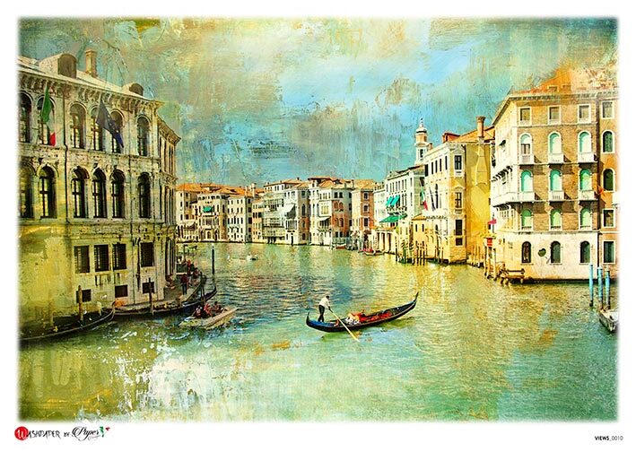 Rýžový papír na decoupage - A4 - Vyhlídky (Views) 0010