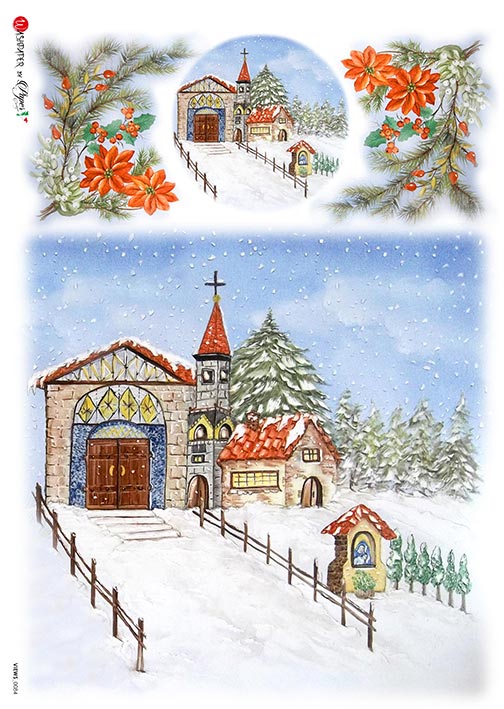 Rýžový papír na decoupage - A4 - Vyhlídky (Views) 0084