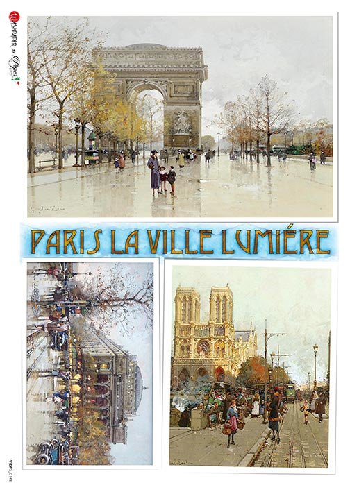 Rýžový papír na decoupage - A4 - Vyhlídky (Views) 0146