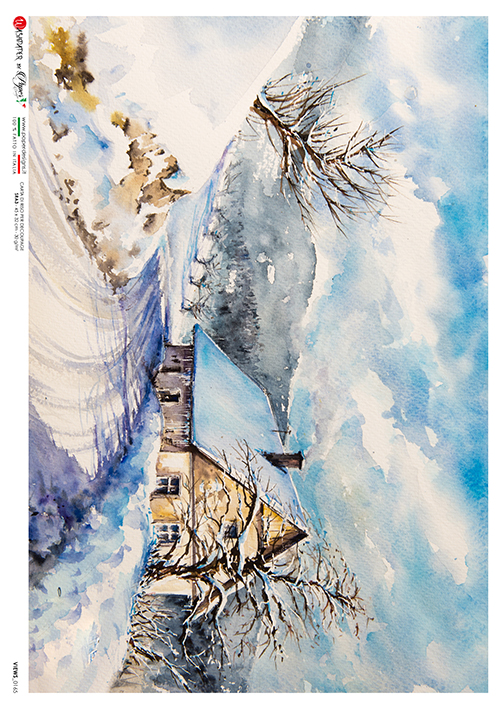 Rýžový papír na decoupage - A4 - Vyhlídky (Views) 0165