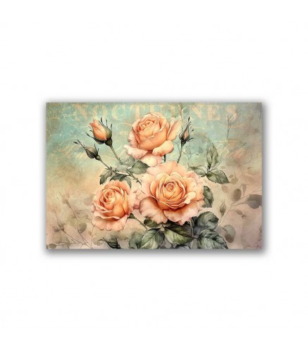 Rýžový papír na decoupage - A1 - Květiny (Flowers) 106