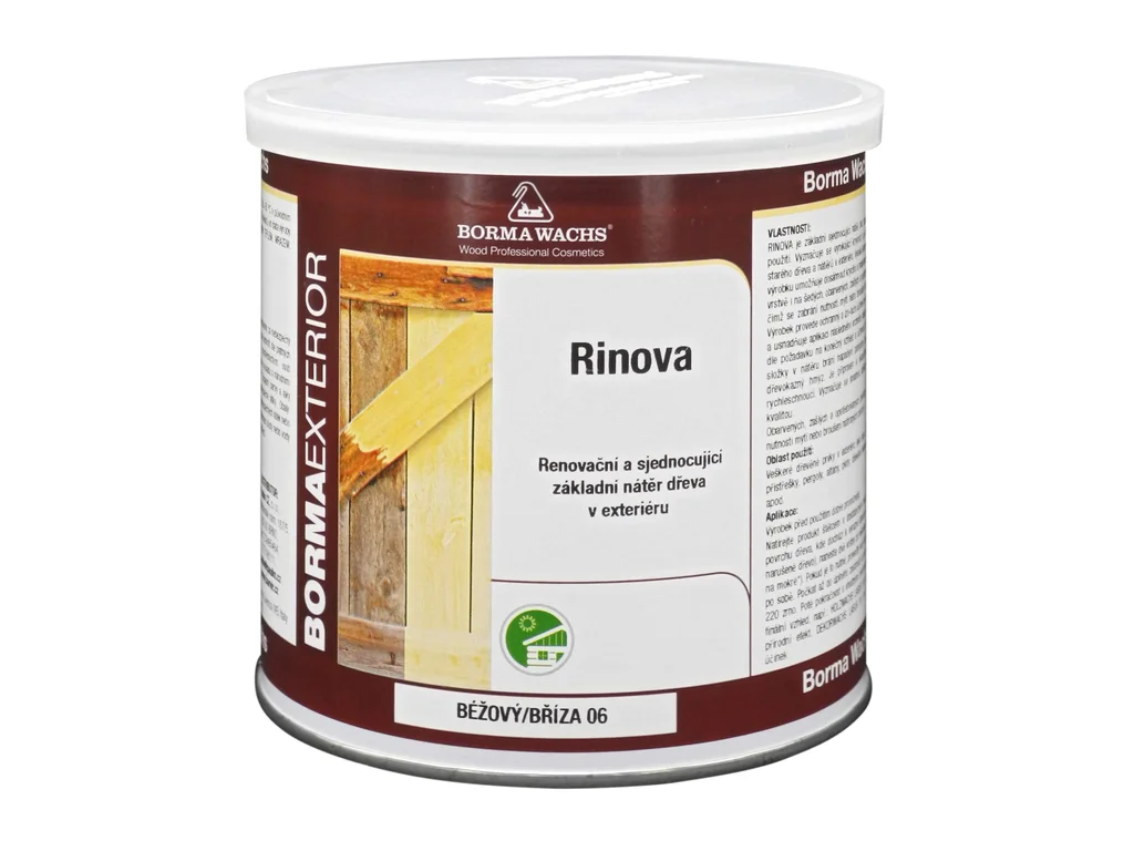 Renovační základní nátěr na dřevo - Rinova 750ml - Béžový/ bříza 06