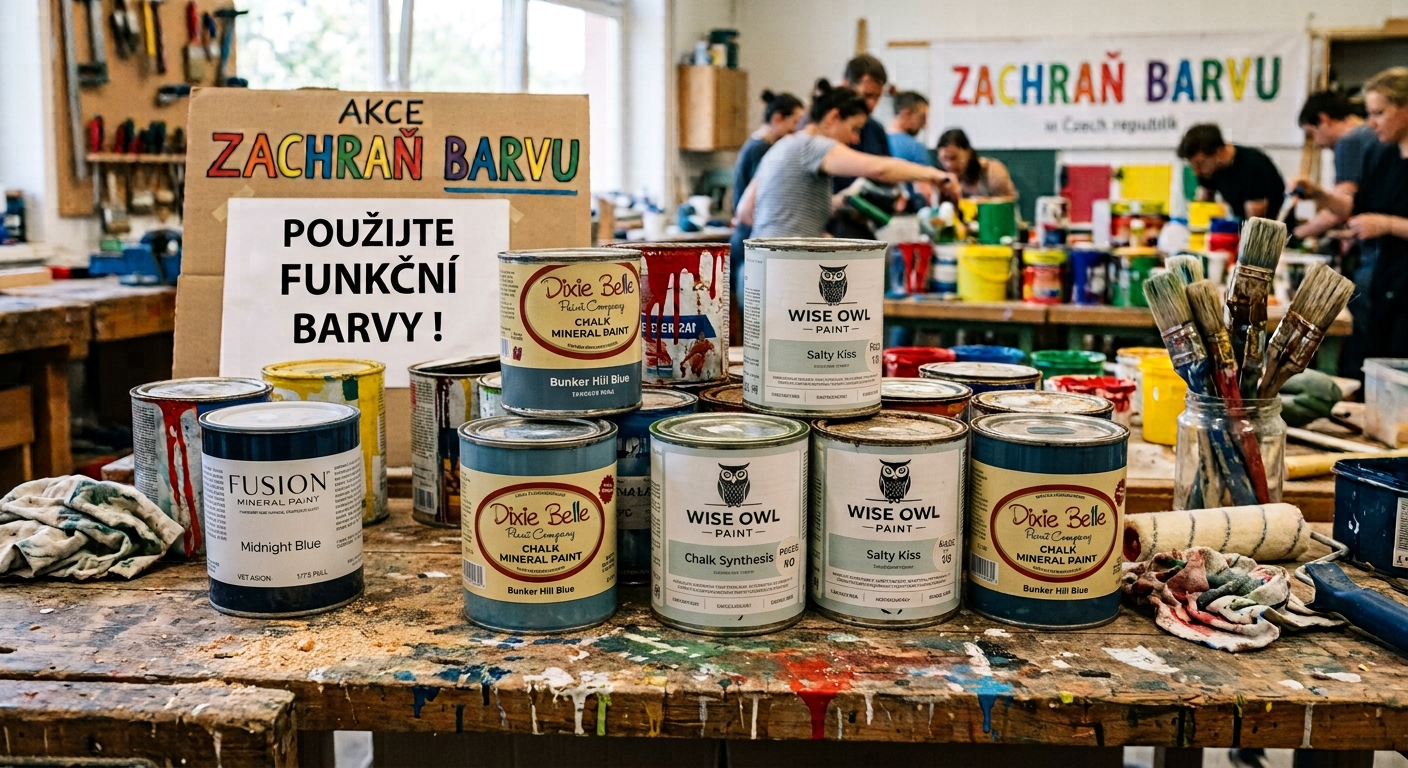 ZACHRAŇ BARVU - NATURAL LIGHT One Hour Enamel - Wise Owl Paint - barvy pro kuchyně, dveře, obložení