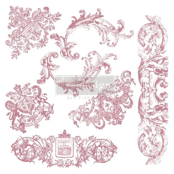 ReDesign with Prima -Clear-Cling Stamps - dekorační razítko - Chateau de Maisons