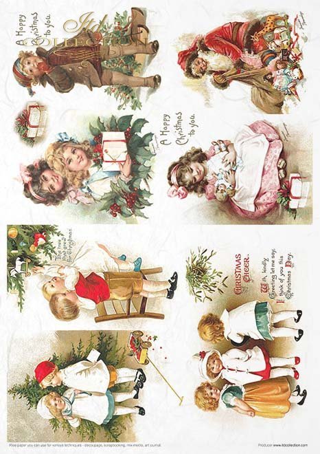Rýžový papír 11 ks A4 - Christmas time - RP024 - Obrázek 7