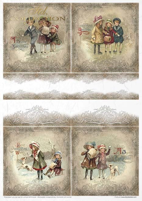 Rýžový papír 11 ks A4 - Christmas time - RP024 - Obrázek 10