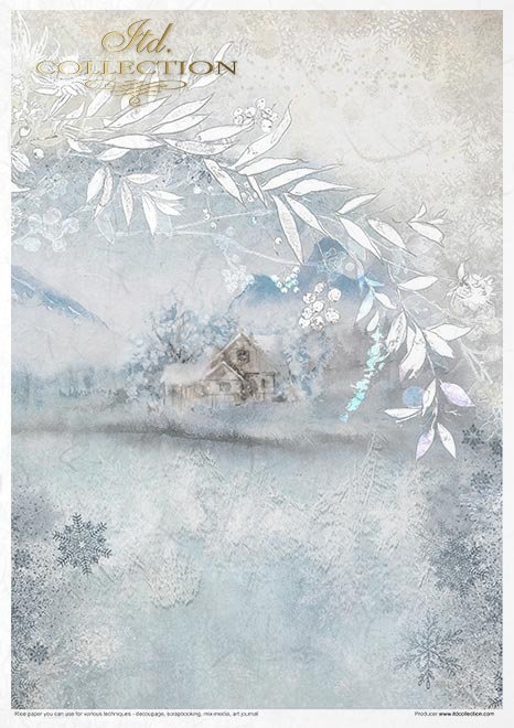 Rýžový papír 11 ks A4 - Decorated with Frost - RP034 - Obrázek 10