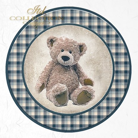 Rýžový papír 15x15 cm - Medvídci 6 ks mini set - RSM047 - Obrázek 4