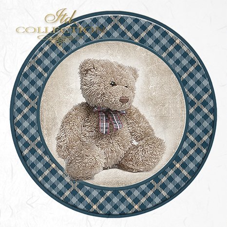 Rýžový papír 15x15 cm - Medvídci 6 ks mini set - RSM047 - Obrázek 2