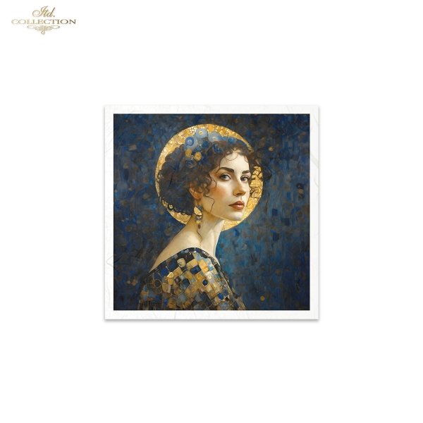 Rýžový papír 15x15 cm - Dámy 6 ks mini set - RSM127 - Obrázek 5