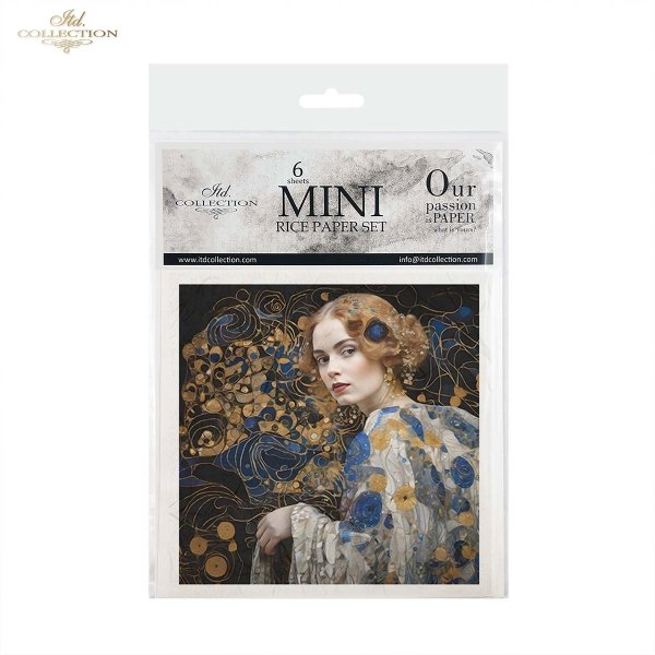 Rýžový papír 15x15 cm - Dámy 6 ks mini set - RSM127