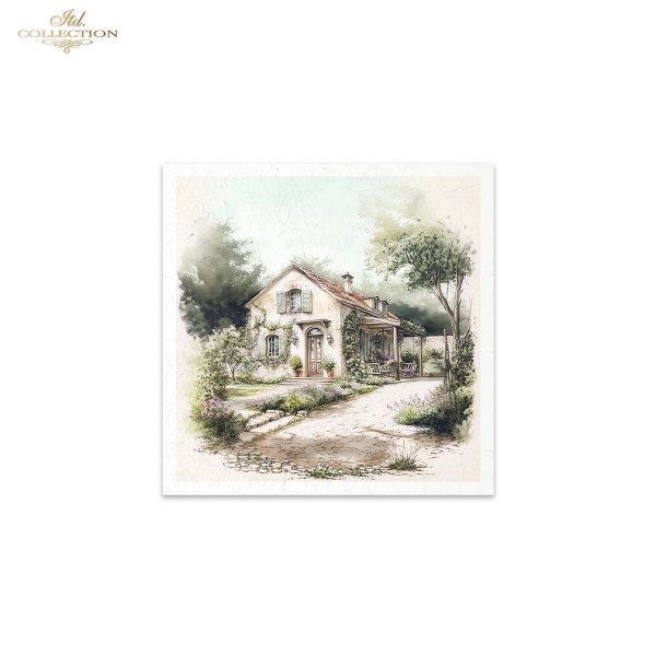 Rýžový papír 15x15 cm - Venkov 6 ks mini set - RSM168 - Obrázek 7