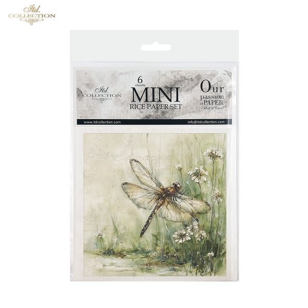 Rýžový papír 15x15 cm - Hmyz 6 ks mini set - RSM223