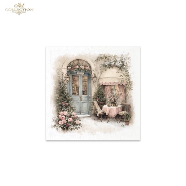 Rýžový papír 15x15 cm - Stromy a květiny 6 ks mini set - RSM300 - Obrázek 8