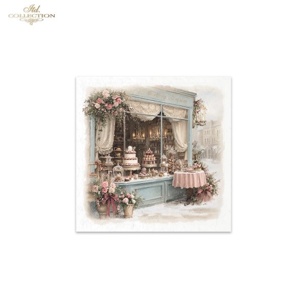Rýžový papír 15x15 cm - Stromy a květiny 6 ks mini set - RSM300 - Obrázek 7