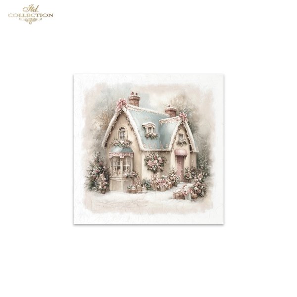 Rýžový papír 15x15 cm - Stromy a květiny 6 ks mini set - RSM300 - Obrázek 5
