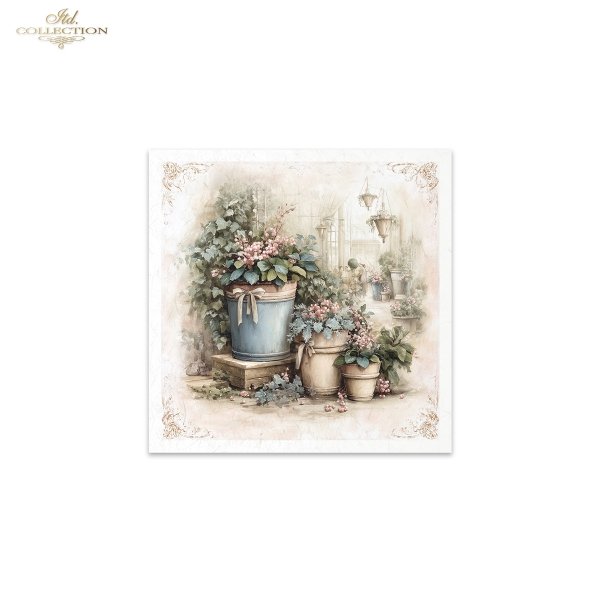 Rýžový papír 15x15 cm - Ulice 6 ks mini set - RSM304 - Obrázek 5