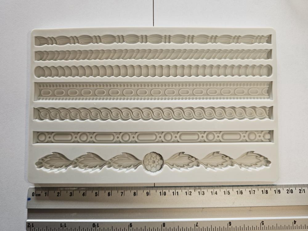SILIKONOVÁ FORMA - PRUHY A VZORY - 18,5 cm