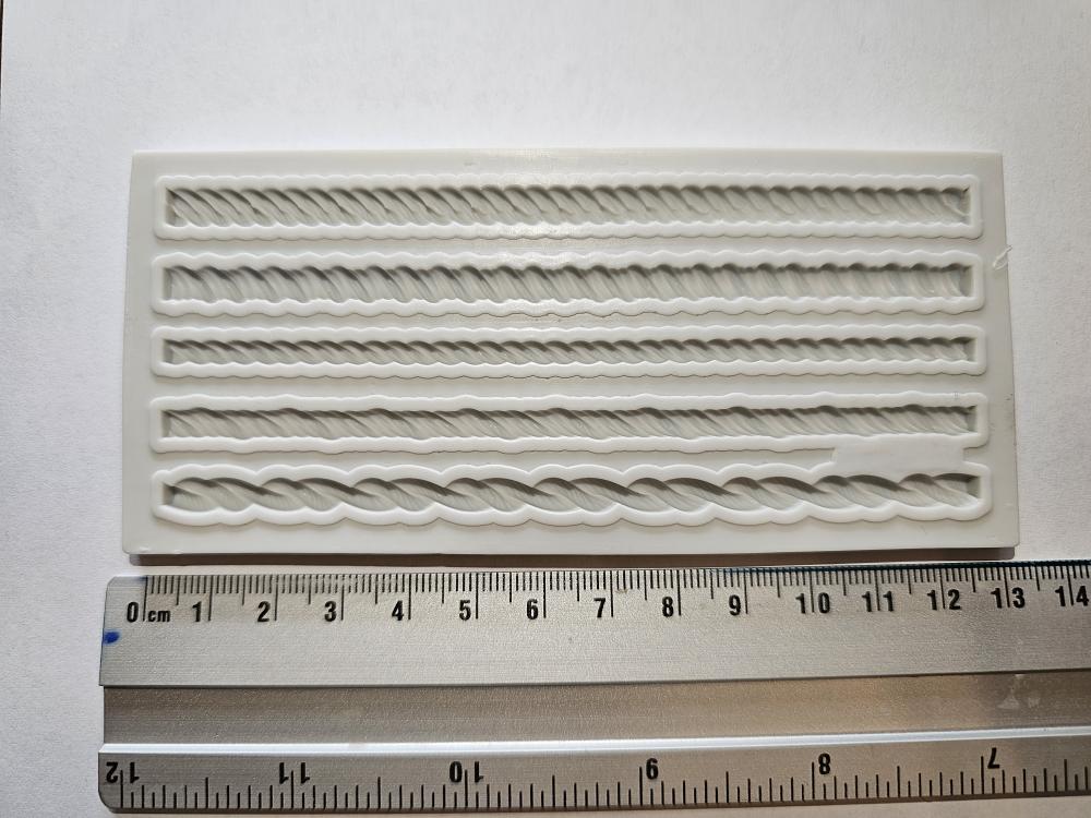SILIKONOVÁ FORMA - OZDOBNÉ PRUHY MALÉ - TYP 2 - 12 cm