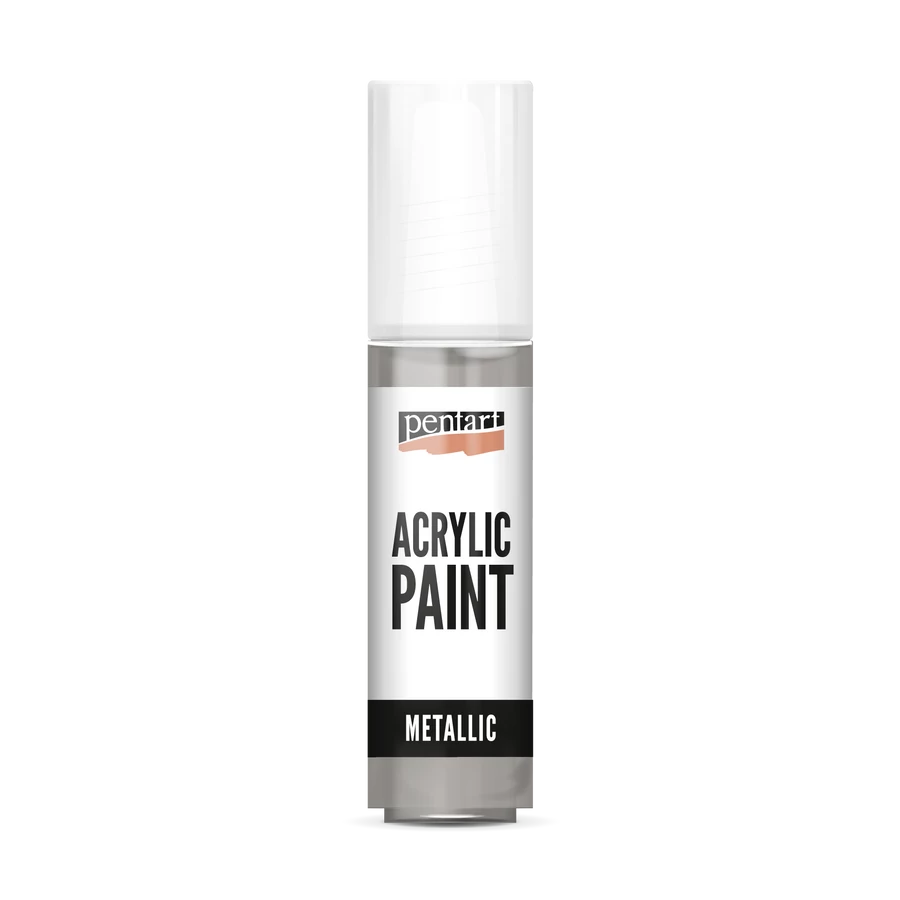 Akrylová metalická barva - grafitová - 20 ml
