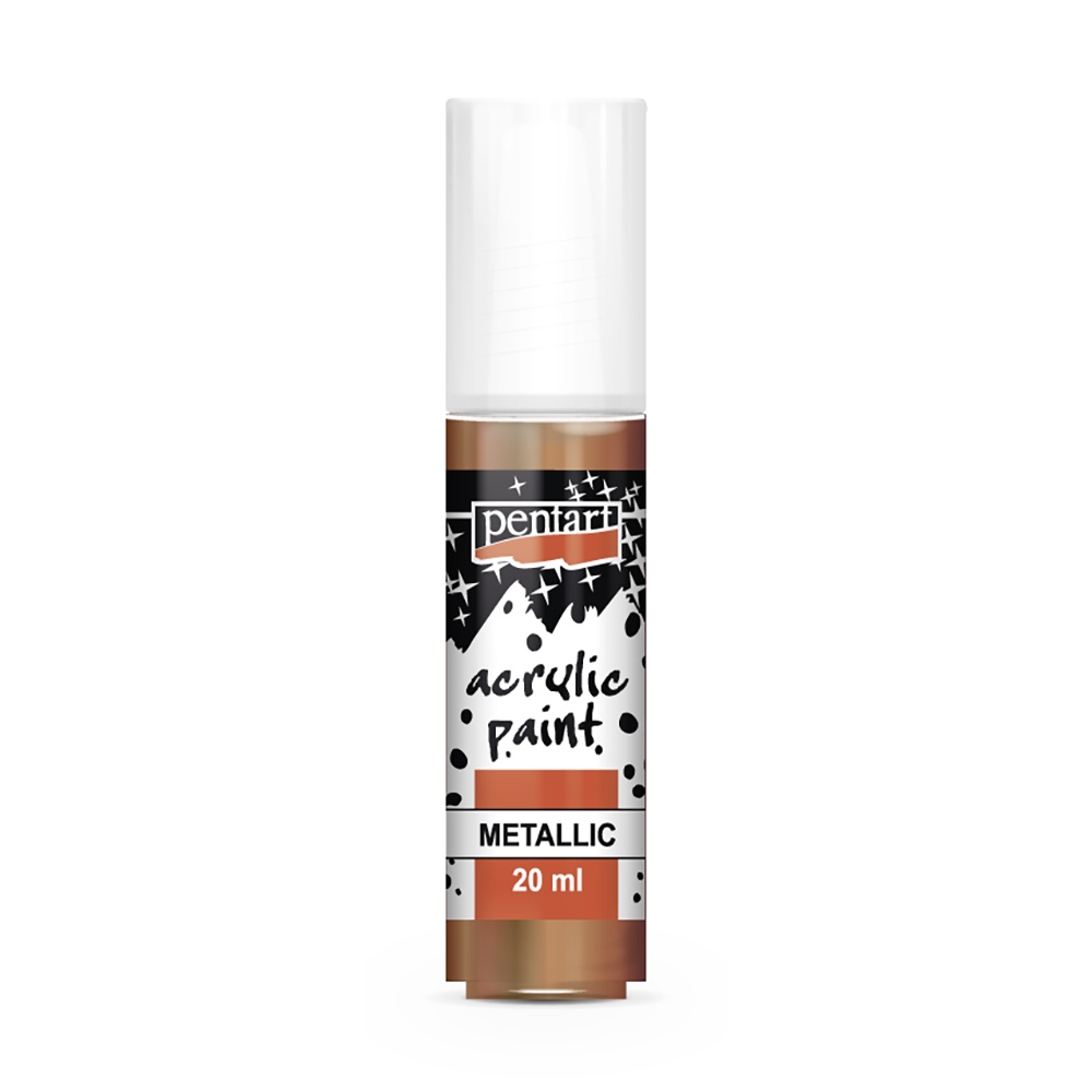 Akrylová metalická barva - antická zlatá - 20 ml