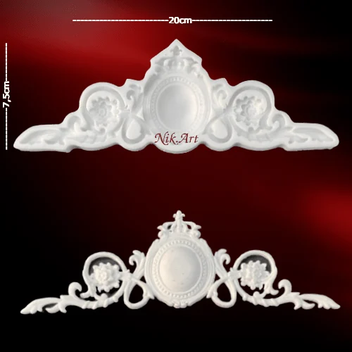 SILIKONOVÁ FORMA - Nik-Art - Secesní vzor - 1412 - 20 x 7,5 cm
